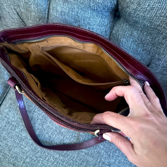 Patricia Nash Multi Color Floral Print Leather Poppy Tote Handbag - Picture 6 of 11